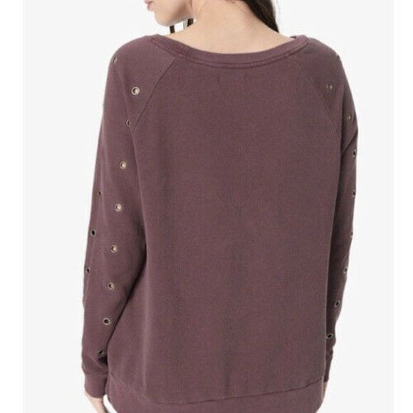 Joe’s Jean Collection Izzy Grommet Sweatshirt Pink - Picture 10 of 10